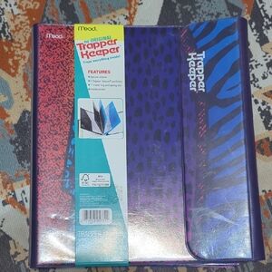 Trapper Keeper Animal Print Binder Retro Vtg 80s 90s Folder Mead